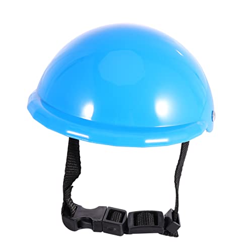 ROMISBABA 1Stk Haustierbedarf pet Supplies Haustierhelm Hundehelm Hundedecke Welpenhalsband Automatische Hundeleine Schutzhelm für Hunde Bausatz Sicherheitshut für Hund Welpenhelm Blue von ROMISBABA