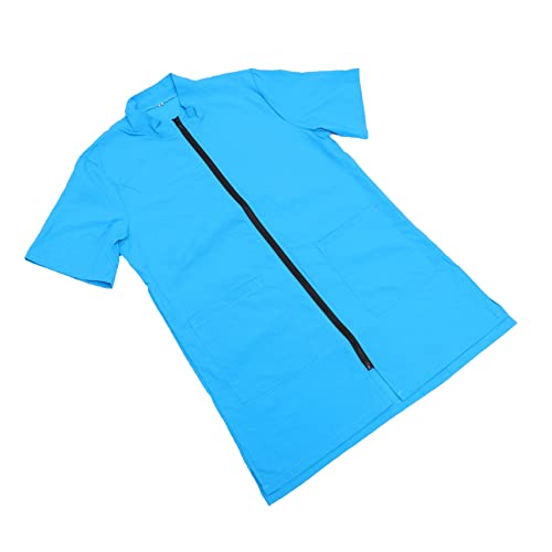 ROMISBABA 1Stk Tierfriseur Tank Hund Kosmetikerin Tunika für Frauen Damenjacke wasserdichte schürze Tierpflege Arbeitskleidung Zoohandlung Badeuniform wasserdichter Overall Nylon Blue von ROMISBABA