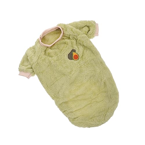 ROMISBABA 1stk Kleidung Für Haustiere Hund Welpe Pyjamas Winter-Haustier-Outfit Bekleidung Vlies Züchten Dackel Green Polyester von ROMISBABA