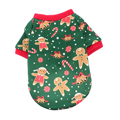 ROMISBABA 1stk Weihnachtskleidung Für Hunde Katze Weihnachtskostüme Dekoratives Haustierkostüm Weihnachtswelpe Weihnachtlicher Hundemantel Weihnachtshaustiermantel Green Polyester-vlies von ROMISBABA