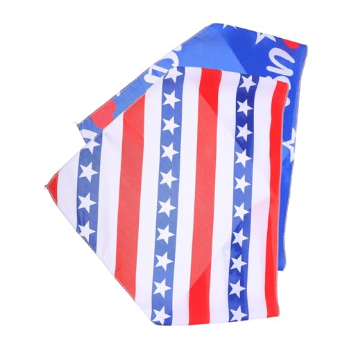 ROMISBABA 2 stücke Amerikanischen Flagge Muster Haustier Bandana Große Hund Schal für 4th von Juli Patriotischen Hund Dreieck Handtuch von ROMISBABA