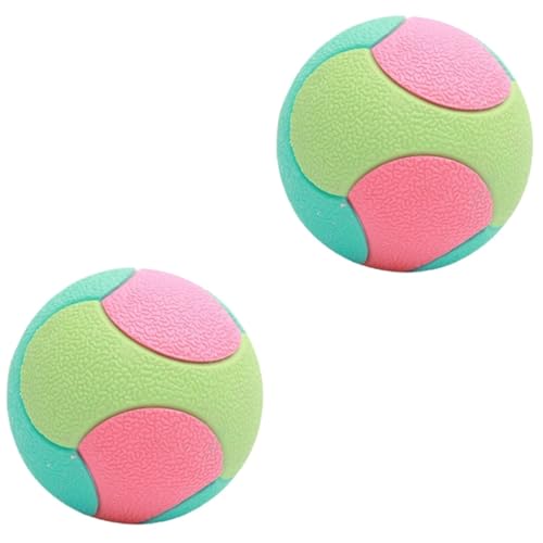 ROMISBABA 2 Stück Hundespielzeugball Hundebälle Welpenbälle Haustierspielzeug Für Hunde Aggressive Kauer Outdoor Hundespielzeug Welpenball Welpen Kauspielzeug Hundespielzeug Bälle von ROMISBABA