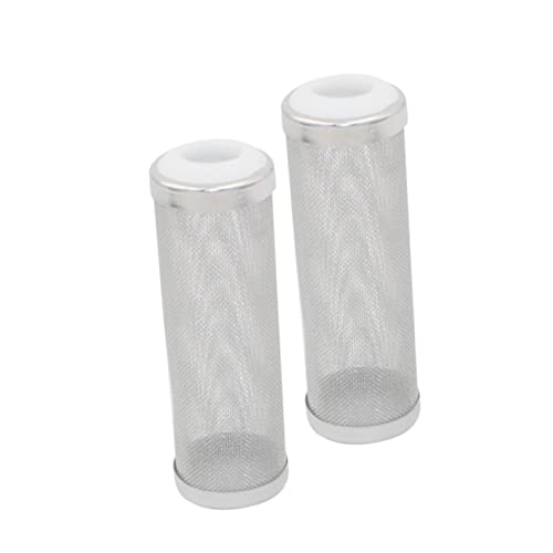 ROMISBABA 2St Aquariumzubehör Replacement Filter ersatzfilter Filter Zubehör Aquarium Reinigung Filtersystem Filter Ersatzteil Kanister Einlass Netz Schutz Schwamm Teich Filterabdeckung Weiß von ROMISBABA