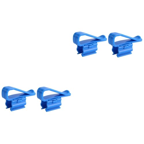 ROMISBABA 4 Stück Filterschlauchhalter für Aquarien Halter für Wassereimer Schlauchhalterclip Rohrschelle Aquarieneimer Aquarium-Clip Clip für Wasserrohre Aquarienfilter-Schlauchklemme Blue von ROMISBABA