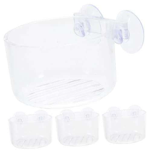 ROMISBABA 4 Stück Hängender Aquarium-Übertopf Wasser- Wasserpflanzenhalter mit Saugnapf Tank aquariumpflanzen aquarienpflanzen Pflanzgefäß mit Saugnapf Pflanzwerkzeug für Aquarien Acryl von ROMISBABA