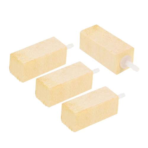 ROMISBABA 4 Stück Separator Blase Holz Luftpumpe Blasenmaschine Aquarium Luftdiffusor Blasendiffusor Reinigung Aquarium Luftsteine ​​Protein Aquarium Zubehör Aquarium Bubbler Airstone Holz von ROMISBABA