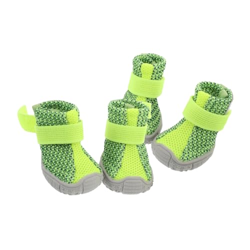 ROMISBABA 4 Stück Teiliges Leichte Atmungsaktive Hundeschuhe mit Rutschfester Sohle Sportliche Welpenschuhe für Kleine Hunde Schützende Pfotenschuhe für Outdoor und Aktivitäten ROMISBABA 4 Stück Teiliges Leichte Atmungsaktive Hundeschuhe mit Rutschfester Sohle Sportliche Welpenschuhe für Kleine Hunde Schützende Pfotenschuhe für Outdoor und Aktivitäten von ROMISBABA
