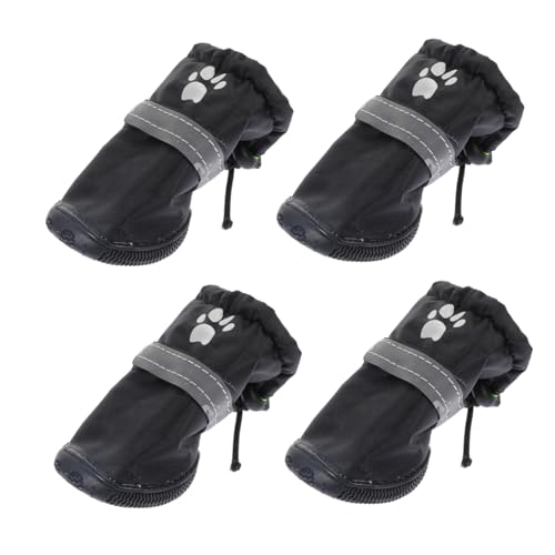 ROMISBABA 4 Stück wasserdichte Hundeschuhe Teiliges mit Reflektierendem Design rutschfest und Atmungsaktiv Pfotenschutz für Kleine und Mittelgroße Hunde für Regen und Outdoor Einsätze ROMISBABA 4 Stück wasserdichte Hundeschuhe Teiliges mit Reflektierendem Design rutschfest und Atmungsaktiv Pfotenschutz für Kleine und Mittelgroße Hunde für Regen und Outdoor Einsätze von ROMISBABA