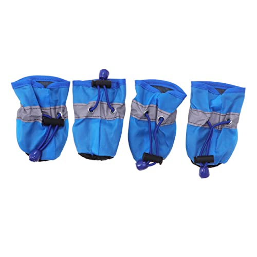ROMISBABA 4Stücke Hundeschuhe Teiliges für Kleine Hunde rutschfeste Regen und Schneestiefel für Welpen Leicht Schützend und Bequem für Outdoor Aktivitäten bei Kaltem ROMISBABA 4Stücke Hundeschuhe Teiliges für Kleine Hunde rutschfeste Regen und Schneestiefel für Welpen Leicht Schützend und Bequem für Outdoor Aktivitäten bei Kaltem von ROMISBABA