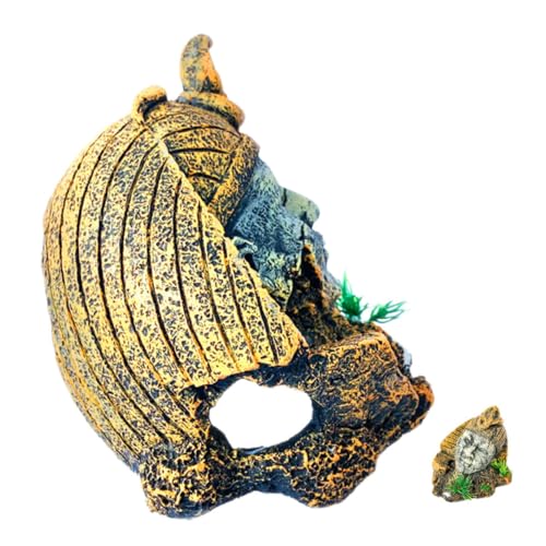 ROMISBABA Ägyptische Resin Aquarium Deko Fischversteck Garnelen Höhle Unterwasser Landschaft für Fischbecken Langlebig und Realistisch Gestaltet ROMISBABA Ägyptische Resin Aquarium Deko Fischversteck Garnelen Höhle Unterwasser Landschaft für Fischbecken Langlebig und Realistisch Gestaltet von ROMISBABA