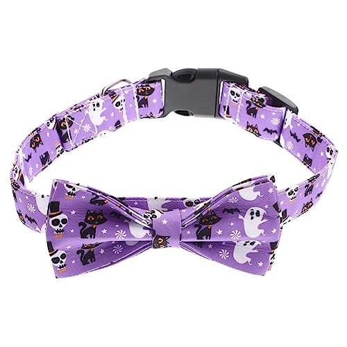 ROMISBABA Halloween Halsband Halloween Haustierkostüm Kleines Katzenhalsband Hunde Bowknot Hundeparty Halsband Haustier Halsdekoration Festival Katzenschleifenhalsband Kostüm von ROMISBABA