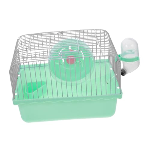 ROMISBABA Hamsterkäfig Hamster Tragetasche Auslaufkäfig für kleine Haustiere Hamstertransportbox Hamster Reisekäfig Reiseträger für Vögel Tragbare Transportbox für Hamster Abs Green von ROMISBABA