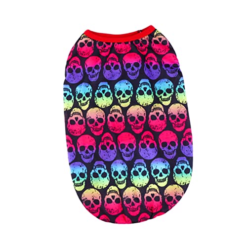 ROMISBABA Haustier Hund Pullover Welpen-Sweatshirt Halloween-haustierpullover Welpenpullover Kleines Hundehalloween-Kleid Haustierkleidung Für Halloween Kleiner Hund Reine Baumwolle Colorful von ROMISBABA