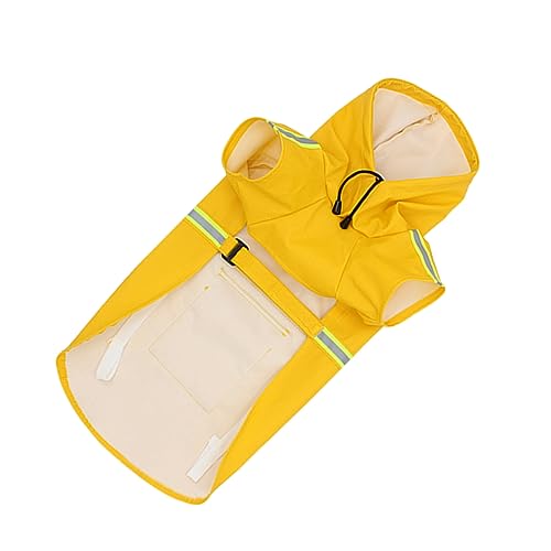 ROMISBABA Haustier Hund Regenmantel wasserspender für Hunde Kühlbandana für Hunde hunderegenmantel Dog rain Jacket Regenjacke mit Kapuze für Haustiere Haustier reflektierender Regenmantel von ROMISBABA