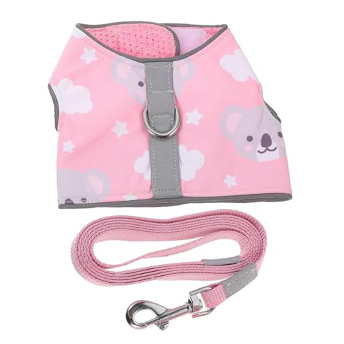 ROMISBABA Haustier Katzengeschirr katzenbedarf cat Leash cat Accessories Katzenleine Fluchtsicheres Katzengeschirr Katze Leine Geschirr Laufgeschirr für Katzen Weste aus Katzennetz Polyester von ROMISBABA