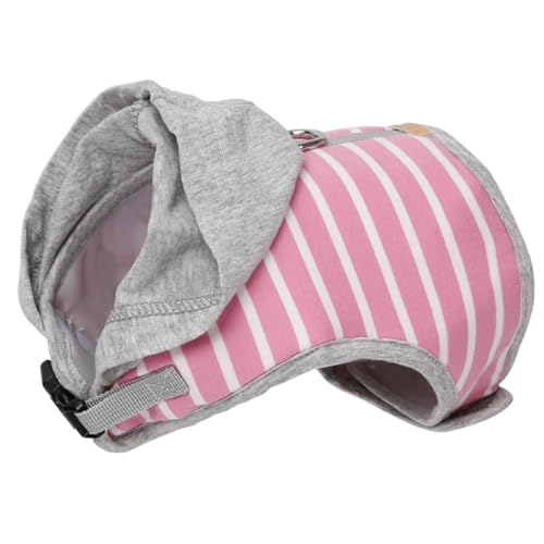 ROMISBABA Haustier-Pullover Katzenzubehör Brustgurt für Haustiere Katzenleine Outdoor-Weste cat Harnesses katzenhalsband Katzen Leine Geschirre für Haustierwesten Reine Baumwolle Rosa von ROMISBABA