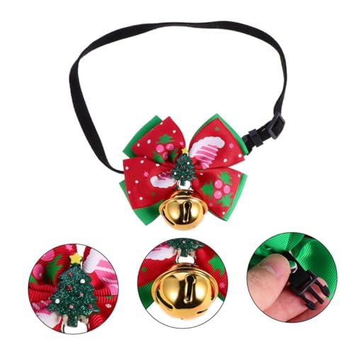 ROMISBABA Haustierhalsband Weihnachtsmann Krawatte Hundekrawatte Krippenzubehör Hundefliege Urlaub Katzenhalsband Hundefliege Weihnachten Katzenhalsband Weihnachten von ROMISBABA