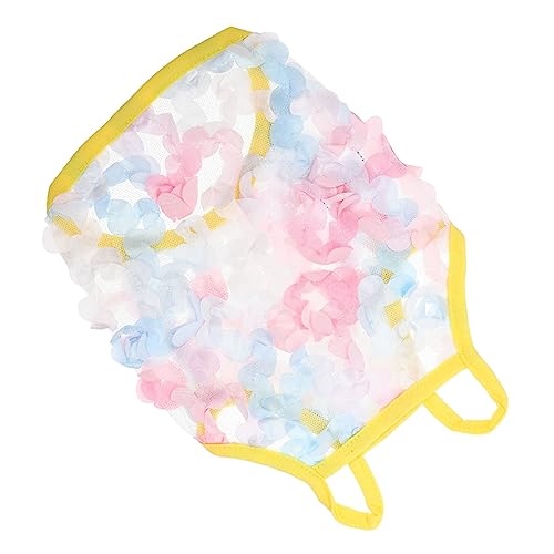 ROMISBABA Haustierweste Hunde-Outfits Hunde-Tutus Für Mittelgroße Hunde Rosa Hundekleid Karierte Hundehemden Dackel Vlies Für Hunde Pfote Bekleidung Hundegeburtstags-Outfit Baumwolle Yellow von ROMISBABA