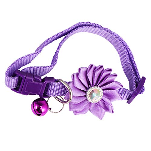 ROMISBABA Katzen-/hundehalsband Glocke Haustier-Halskette Blumen-Design Verstellbar Und Modisch von ROMISBABA