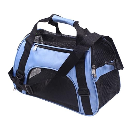 ROMISBABA Hund Tragetasche pet Backpack Haustierträger große Transportbox für Haustiere die Einkaufstasche Rucksackträger für kleine Hunde Haustiertasche Transportbox für Hunde Blue von ROMISBABA