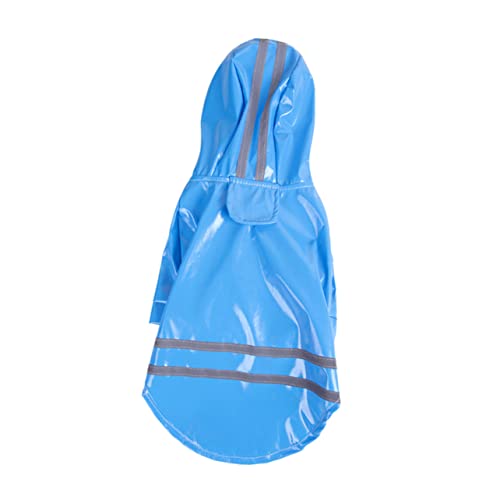 ROMISBABA Hunde-Regen-Hoodie Regenmantel für Hündchen Regenmäntel für Hunde Hundekleidung Regenmantel Hunde hunderegenmantel wimperntusche Regenmantel für Haustiere Hund Regen Slicker Blue von ROMISBABA