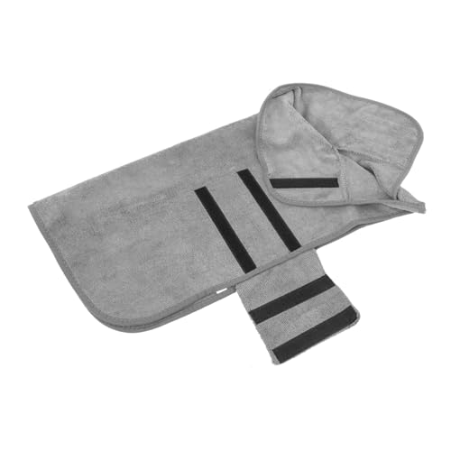 ROMISBABA Hundebadetuch hundemantel Dog Raincoat Hundebademantel XS hundekleider hundesalon Bademantel für Hunde Badetuch für Haustiere Haustier Bademantel Hund Badetuch Reine Baumwolle Grey von ROMISBABA