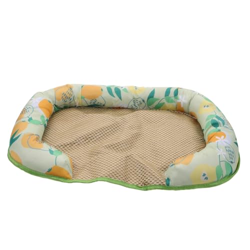 ROMISBABA Katzenbettmatte Guinea-spielmatte Sommer-hundedecke Gemütliches Hundebett Sommerliches Katzenkissen Hundebox Matte Sommerkühlkissen Für Haustiere Kühlkissen Für Hunde Rattan-Matte von ROMISBABA