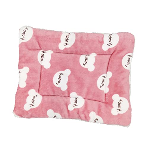 ROMISBABA Katzendecke Animal Polster tierkissen Dog beds katzenbetg schlafmatte Plüsch Haustiermatte Plüsch Hundeunterlage Ruhekissen für Katzen Hundebett für Kiste Hundematte Polyester Rosa von ROMISBABA