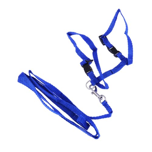 ROMISBABA Katzenhalsband Leine Reisezubehör für Katzen Lass die Katze ausrutschen Kette Kaninchen-Traktionsseil cat Leash cat Harnesses Haustier-Traktionsseil Haustierzubehör Blue von ROMISBABA