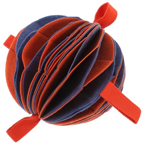 ROMISBABA Kugel fehlt Interactive Dog Toys knete Dog chew Toy kleine quietschende Hundebälle Spielzeugbälle für Hunde Haustier Kauspielzeug für Hunde bunter Schnüffelball Polyester von ROMISBABA