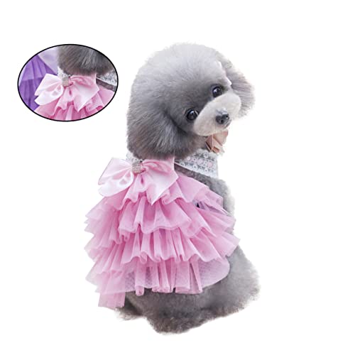 ROMISBABA Bezauberndes Prinzessinnen-hundekleid Mehrschichtiger Tutu-Rock Für Hunde Spitze Und Schleife von ROMISBABA