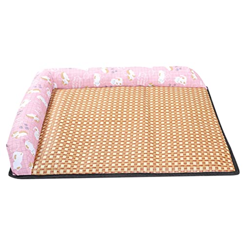 ROMISBABA Sommer kühlmatte kühlkissen kühlgelkissen katzenbett pet Bed katzenliege Welpenbett für Kiste Heizkissen für Welpen Hundebetten Sommerkühlmatte für Haustiere Hund Sommermatte Rosa von ROMISBABA