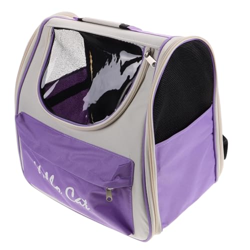 ROMISBABA Transparente Haustiertasche Tragbare Tragetasche Für Haustiere Reisetasche Für Katzen Outdoor-welpenträger Tragetasche Für Kätzchen Katzen-umhängetasche Kätzchenträger PVC Lavender von ROMISBABA