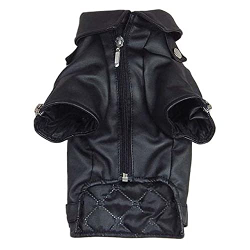 ROMISBABA Welpenjacke mit Reißverschluss hundemantel Dog Raincoat hundejacken hundebekleidung hundeweste ropa perro schwarzer Hund Hundesachen Windhund Hundekleidung Haustierbekleidung Black von ROMISBABA