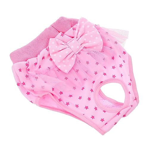 ROMISBABA physiologische Hosen für Haustiere Zwinger Hunde-PIPI-Pads Abs Windeln PIPI-Pads für Hunde hundepolster hundematten dogbed reizwäsch Haustierhosen Haustier-Hund-Hose Baumwolle Rosa von ROMISBABA