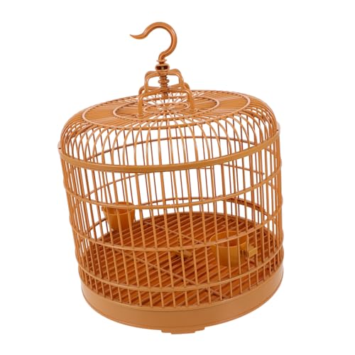 Runder Vogelkäfig Aus Kunststoff Sittichkäfig Kleiner Vogelkäfig Dekorativer Vogelkäfig Eck Vogelkäfig Papageienhaus Vintage Vogelkäfig Kanarienvogelkäfig Chocolate Plastik ROMISBABA von ROMISBABA