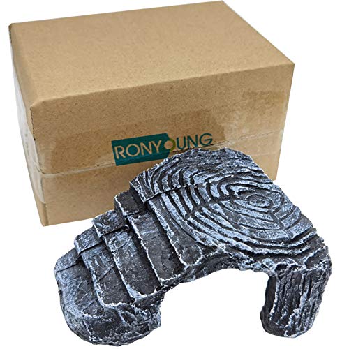 RONYOUNG Habitat Basking Rock für Schildkröten Große Basking Plattform Ramp Big Tank Decor Zubehör Schildkröte Regal Landung Dock für Aquarium von RONYOUNG