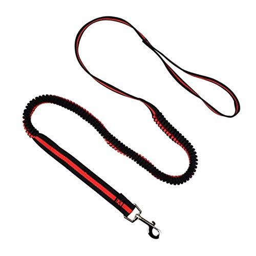 Seil 190cm Elastic Hundeleine Haustier-Katze-Welpen-Anti-Schlag-Pull Hundeleine Leine Einziehbare Leine for Kleine Haustiere (Color : Red, Size : Width 1.0cm) von ROTAKUMA