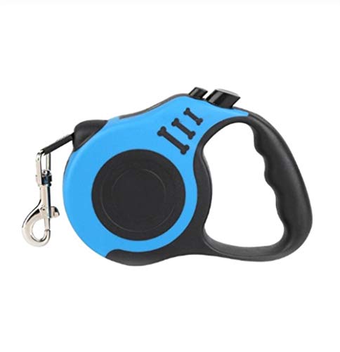 Seil Automatische Einziehbare Hundeleine Gürtel Puppy Pet Flexible Gehen Zugseil Hund Katze Erweiterung Lauf Leads Pet Führleine (Color : Blue 1, Size : 3M) von ROTAKUMA