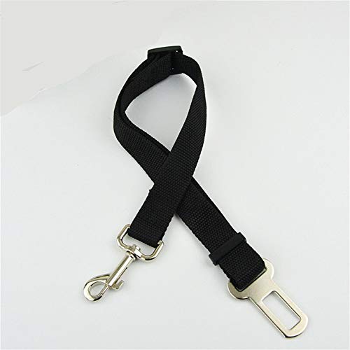 Seil Haustier Hund Katze Auto-Sicherheitsgurt Einstellbare Harness Sicherheitsgurt-Blei-Leine for Small Medium Hunde Travel Clip Pet Supplies (Color : Black, Size : 45 72cm Width 2.5cm) von ROTAKUMA