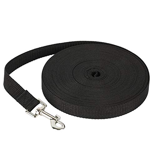 Seil Haustier-Hundeleine-Leine for Hunde Katzen Nylon-Weg-Hundeleine Ausgewählte Größe 1.5M 1.8M 3M 6M 10M Outdoor-Security Training Hundegeschirr (Color : Black, Size : 1.8m) von ROTAKUMA