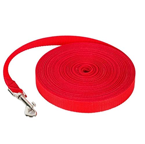 Seil Haustier-Hundeleine-Leine for Hunde Katzen Nylon-Weg-Hundeleine Ausgewählte Größe 1.5M 1.8M 3M 6M 10M Outdoor-Security Training Hundegeschirr (Color : Red, Size : 1.5m) von ROTAKUMA