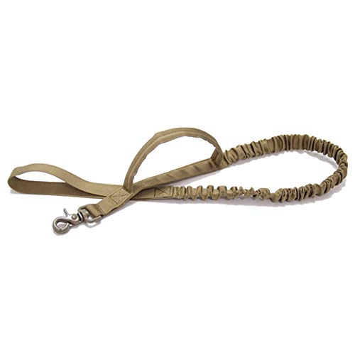 Seil Hundeleine 2 Handle Hund Katze Haustier-Leine Elastic Leads Seil Hundetraining Leinen for Große Hunde (Color : Brown) von ROTAKUMA