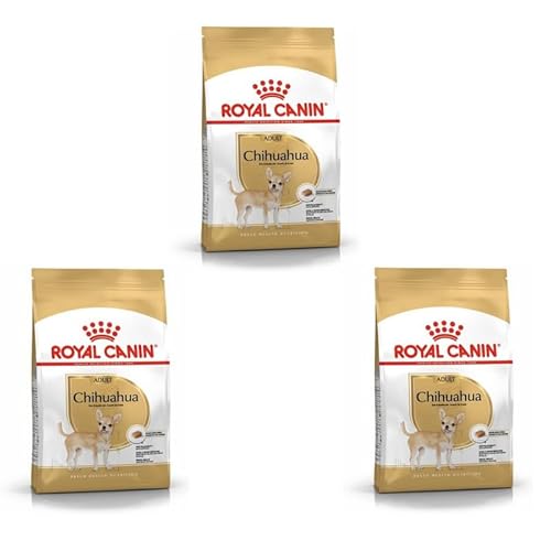 Royal Canin Chihuahua Adult | 3er Pack| 3 x 500 g | Trockenfutter für ausgewachsene Chihuahuas | Zur Unterstützung der Stuhlqualität und der Zahngesundheit | Hohe Akzeptanz von ROYAL CANIN