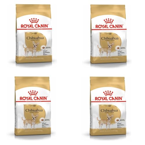 Royal Canin Chihuahua Adult | 4er Pack| 4 x 500 g | Trockenfutter für ausgewachsene Chihuahuas | Zur Unterstützung der Stuhlqualität und der Zahngesundheit | Hohe Akzeptanz von ROYAL CANIN