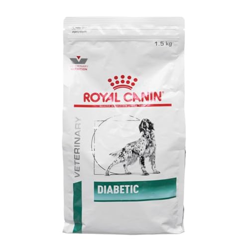 ROYAL CANIN Veterinary DIABETIC | 1,5 kg | Diät-Alleinfuttermittel für Hunde | Zur Regulierung der Glucose Versorgung mit niedrigem Mono-und Disaccharid Gehalt | Hoher Proteingehalt von ROYAL CANIN