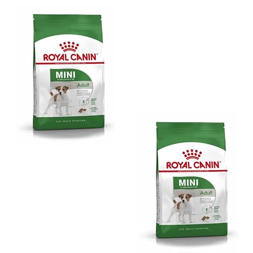 ROYAL CANIN Mini Adult | Doppelpack | 2 x 800 g | Trockennahrung für ausgewachsene kleine Hunde | Kann zur optimalen Versorgung kleiner Hunderassen eingesetzt werden | Mit EPA & DHA von ROYAL CANIN