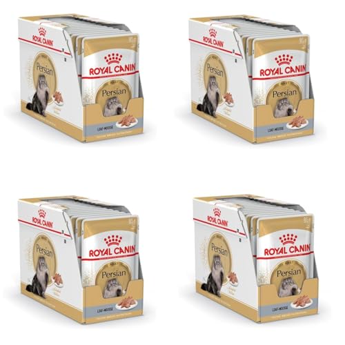 ROYAL CANIN Persian Adult Mousse | 4er Pack | 4 x 12 x 85 g | Alleinfuttermittel für Katzen - speziell für ausgewachsene Perserkatzen | Geeignet ab dem 12. Lebensmonat von ROYAL CANIN