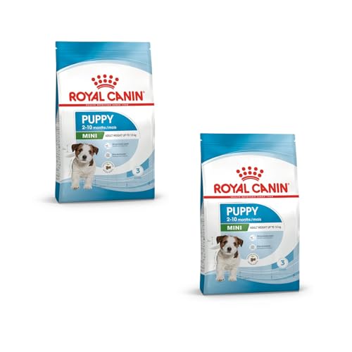 ROYAL CANIN Puppy Mini | Doppelpack | 2 x 800 g | Trockennahrung für Hunde | Alleinfuttermittel für Hunde | Für kleine Hundewelpen (Endgewicht: bis zu 10 kg) - Bis zum 10. Monat von ROYAL CANIN