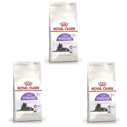 ROYAL CANIN Regular STERILISED 7+ | 3er Pack | 3 x 400 g | Alleinfuttermittel für kastrierte Katzen | Kann dazu beitragen die Nieren- und Harnwegsfunktion zu unterstützen von ROYAL CANIN